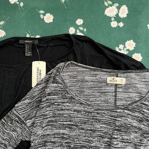 Black Long Sleeve Shirts Bundle